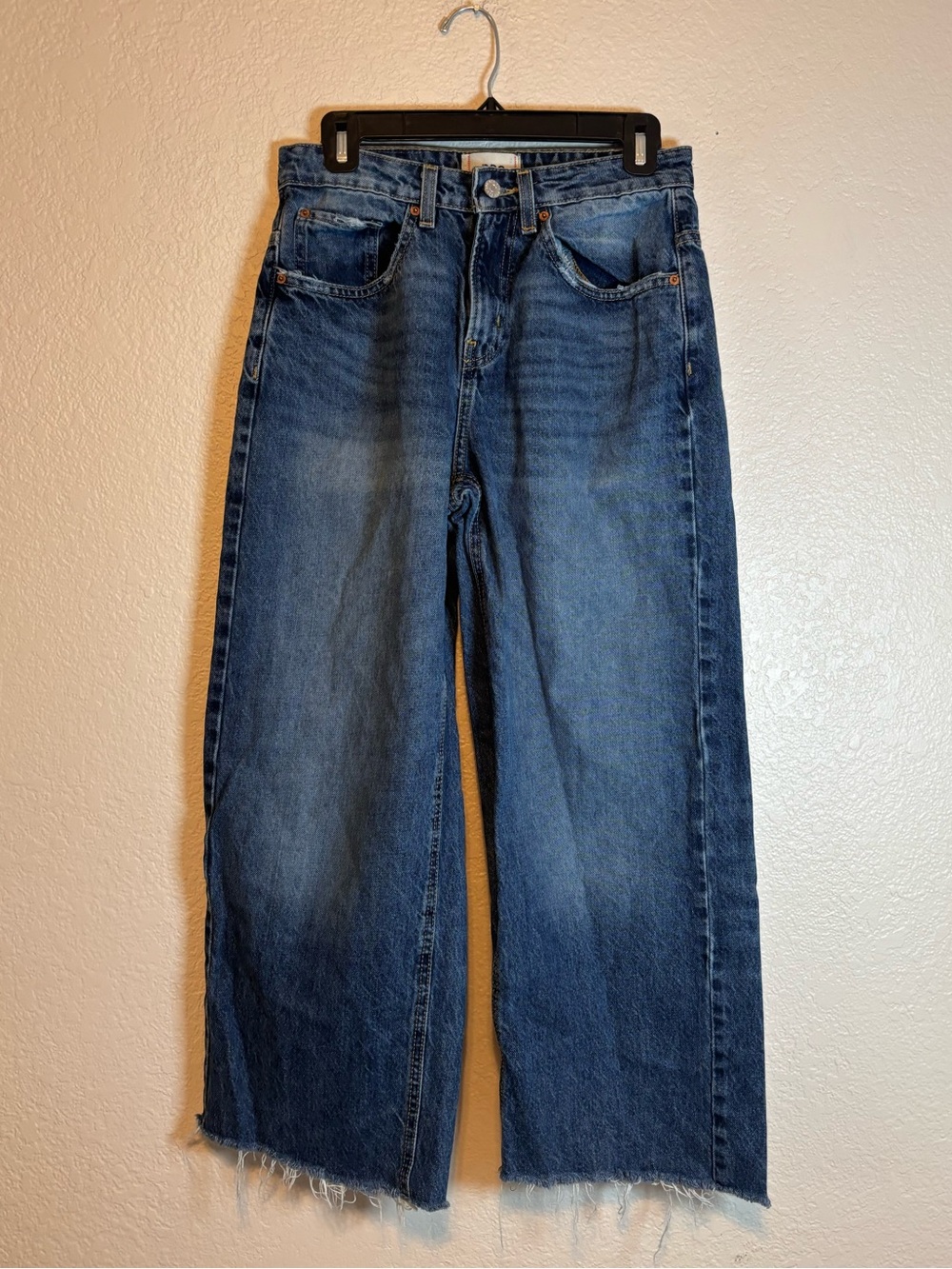 BDG Urban Outfitters Baggy Raw Hem Jeans Wide Leg